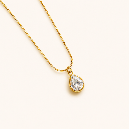 Dainty Solitaire Necklace