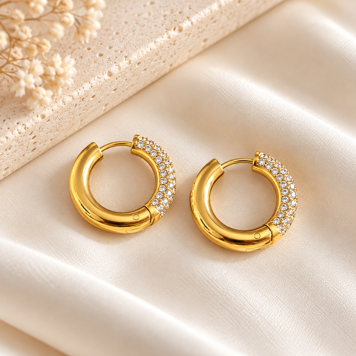 Crystal Hoop Earrings
