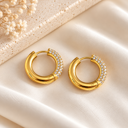Crystal Hoop Earrings