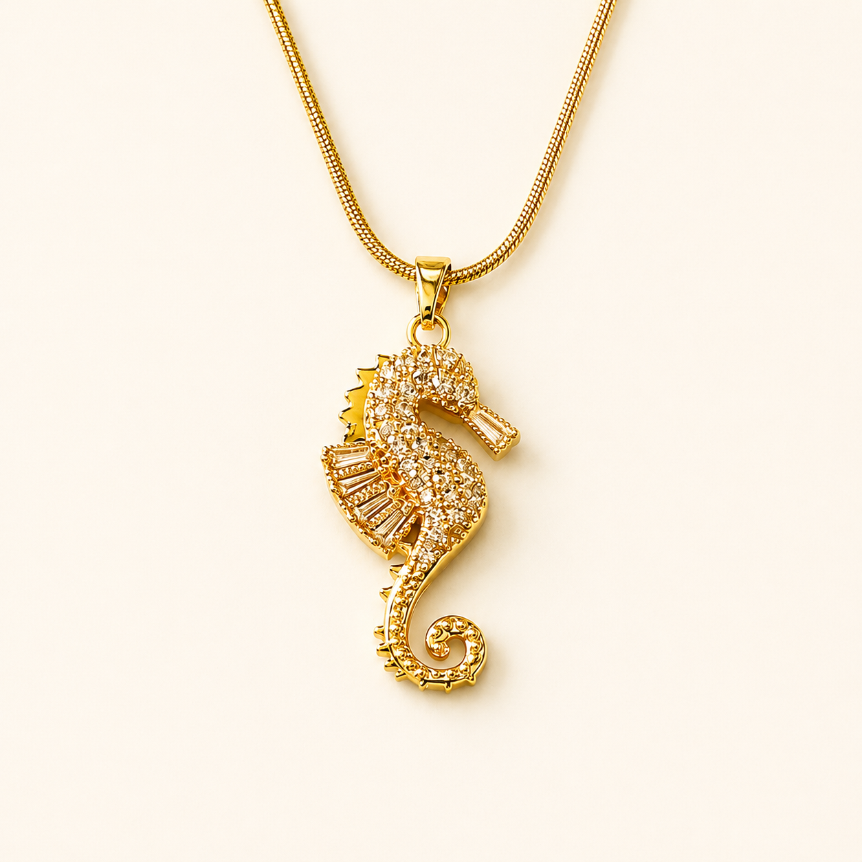 Seahorse Diamond Necklace