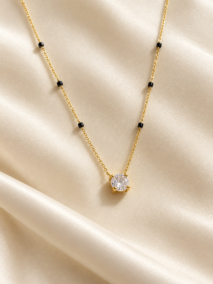 Solitaire Charm Necklace