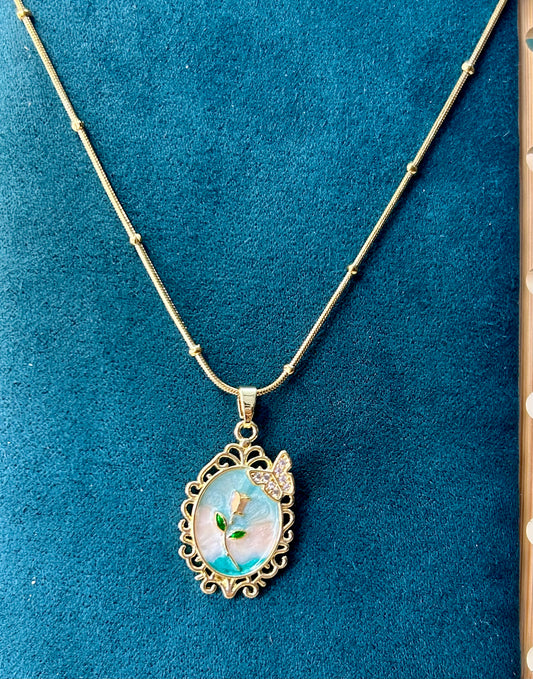 Blossom & Wings Anti Tarnish Necklace