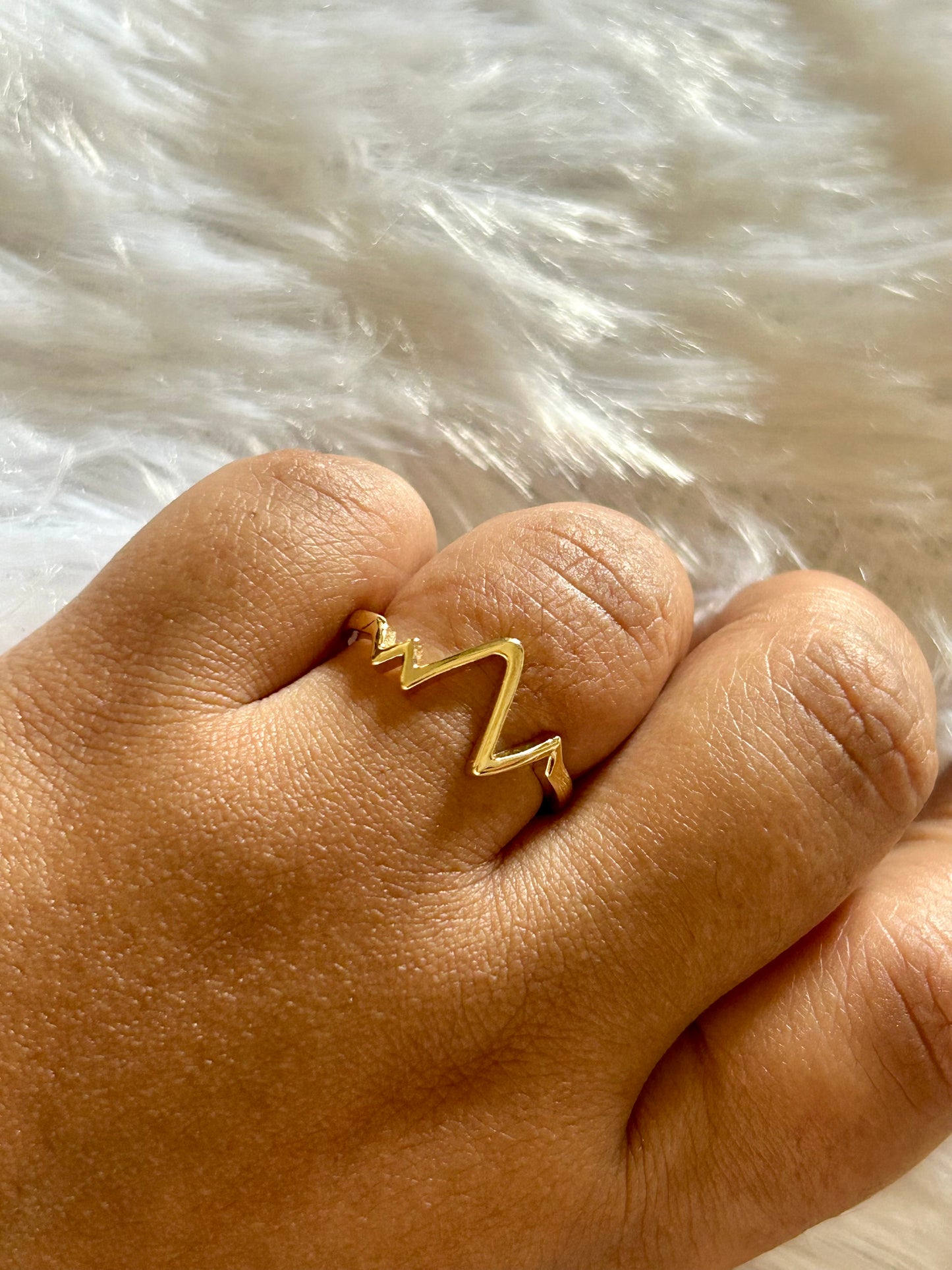 Heartbeats Adjustable Ring