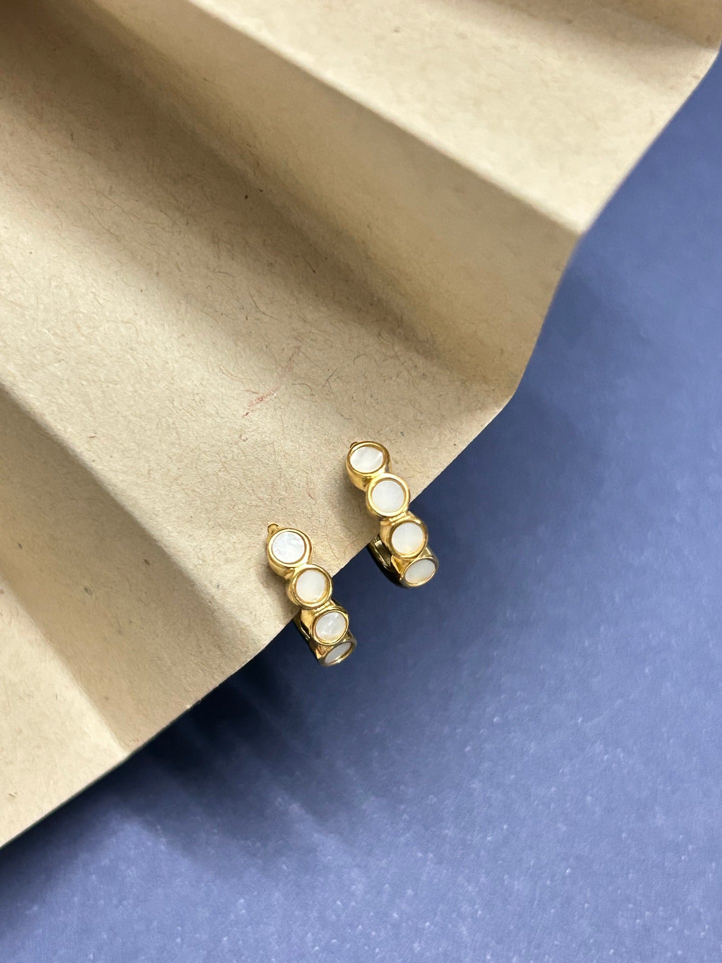 White Enamel Hoops