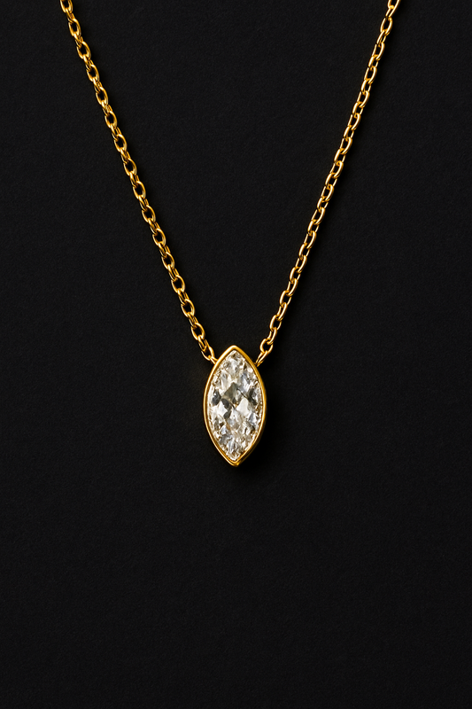 Marquise Glow Minimal Necklace