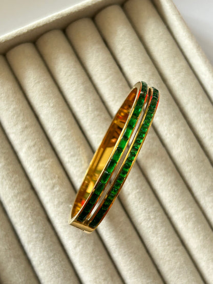 Green Stone Bracelet(Thin Wrist)