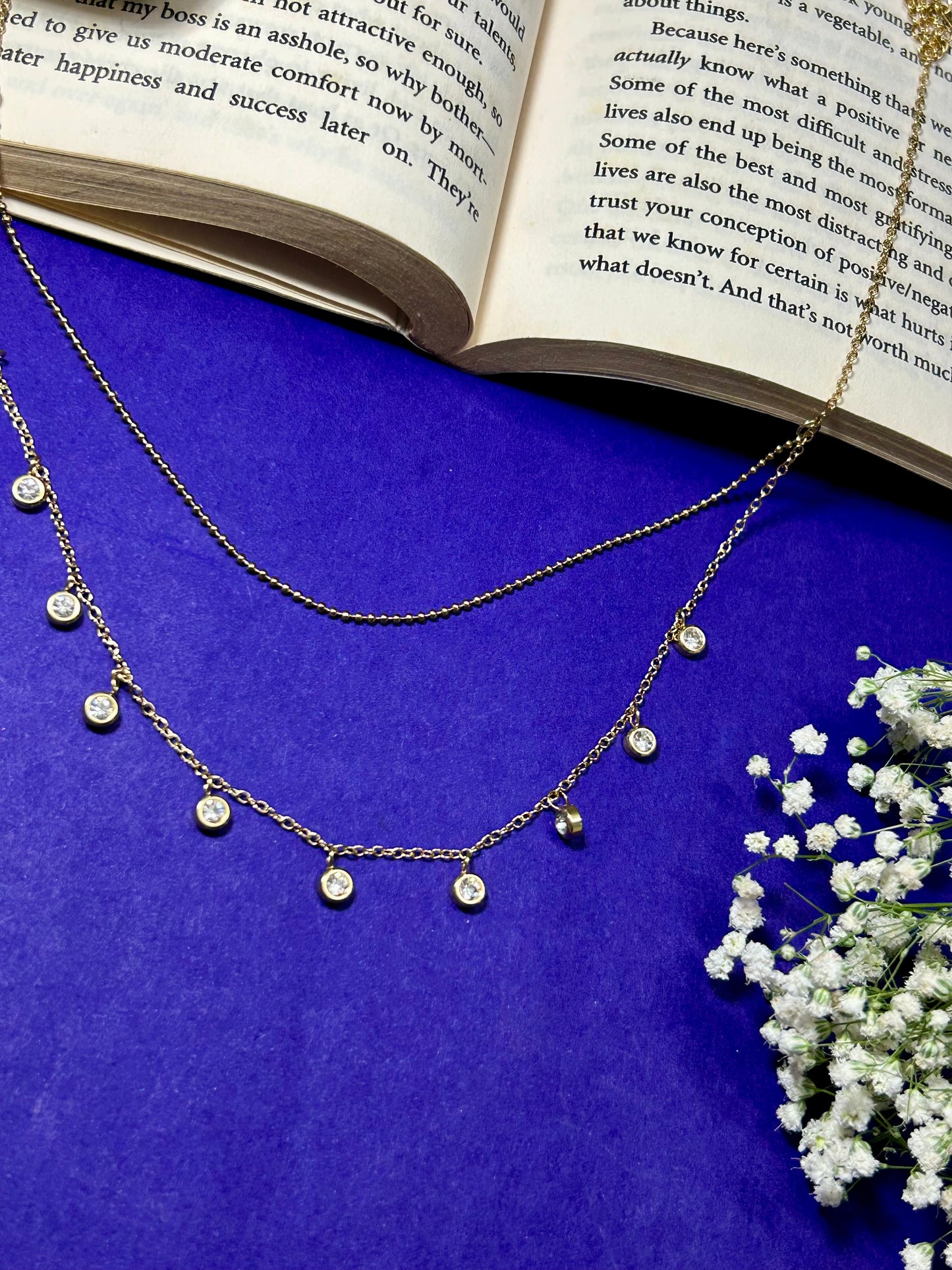 Double Layered Diamond Necklace