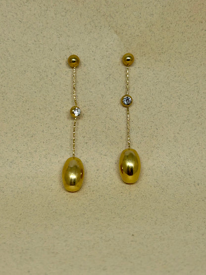 Golden Elegance Drop Earrings