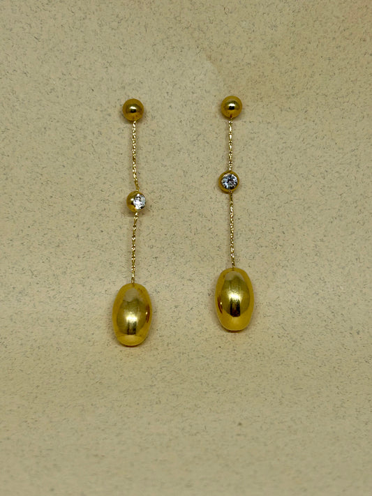 Golden Elegance Drop Earrings