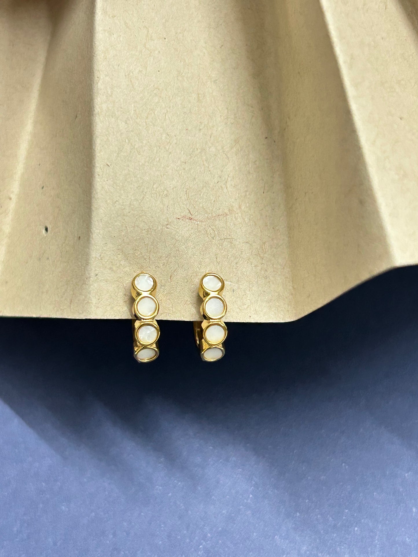 White Enamel Hoops