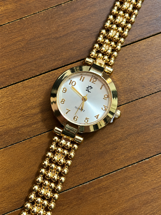 White Beaded Watch