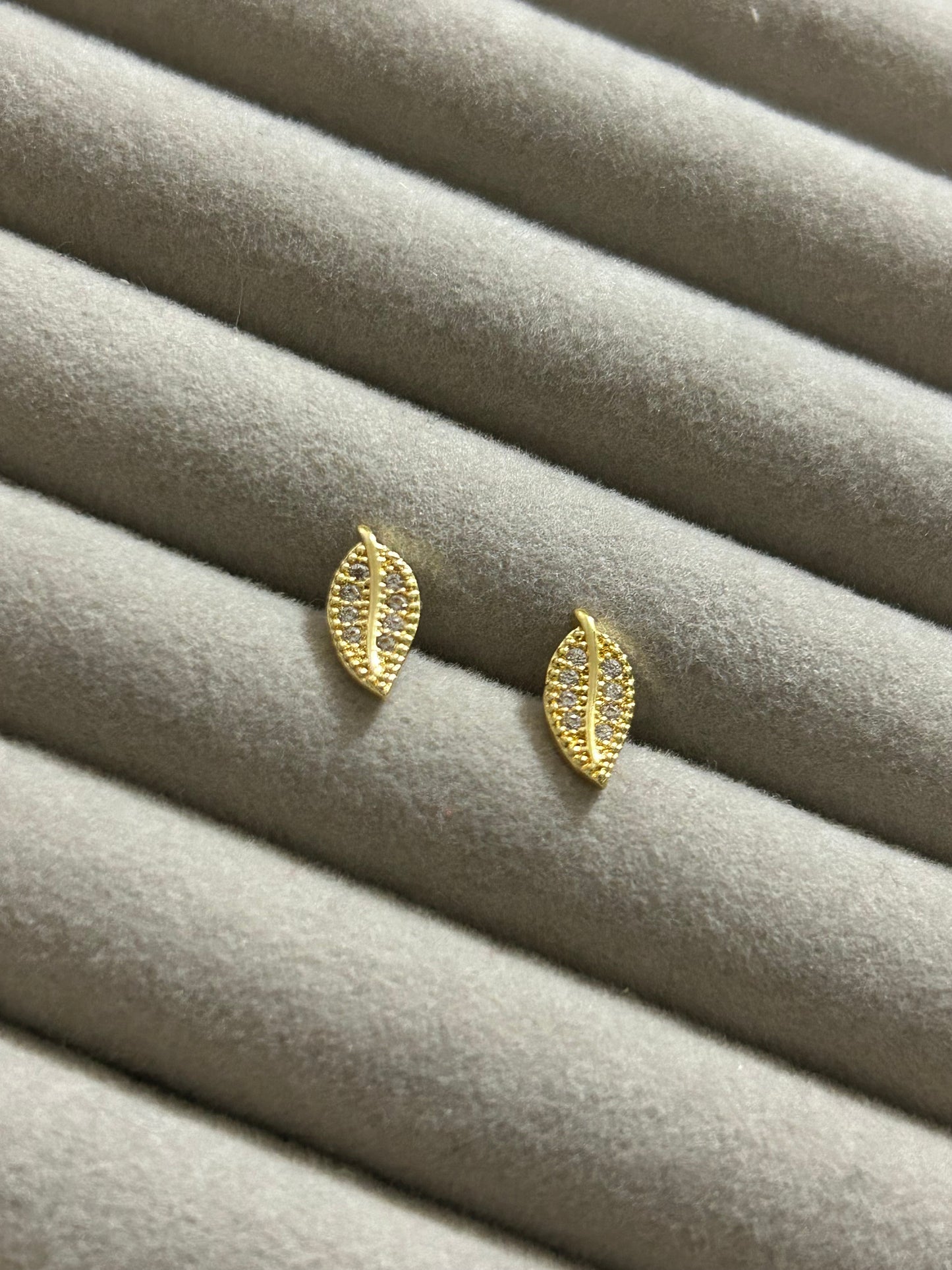Dainty Leaf Studs