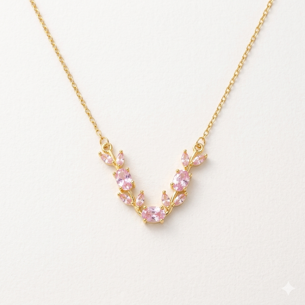 Pink Tulip Necklace