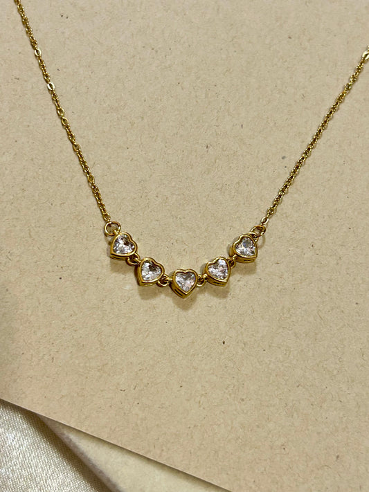 Diamonds Heart Necklace