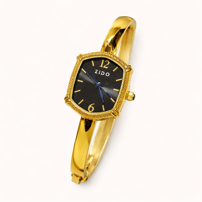Cushion Kada Style Watch(Black Dial)