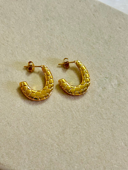 Snake Pattern Hoops