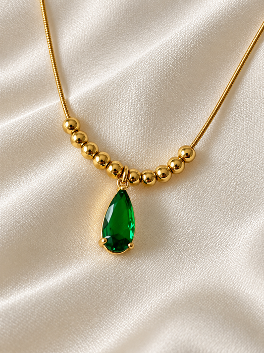 Emerald Drop Necklace