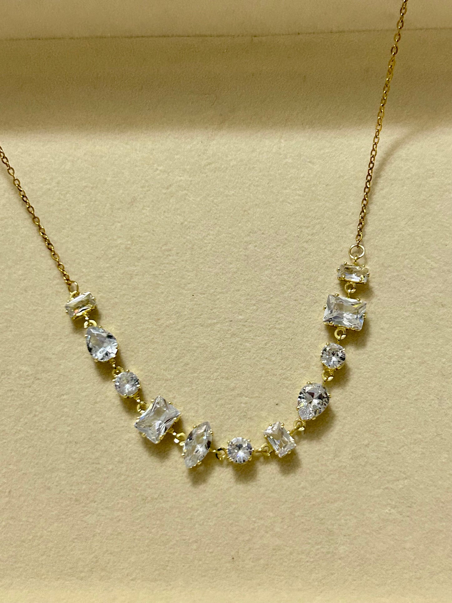 Crushed Diamond Necklacw