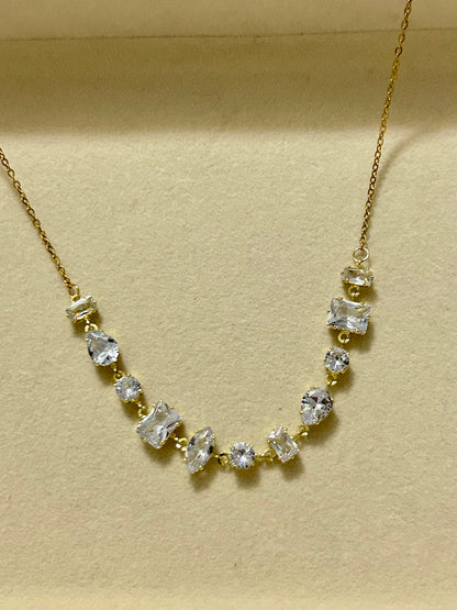 Crushed Diamond Necklacw