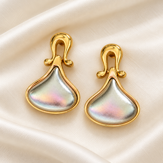 Dual Tone Earrings