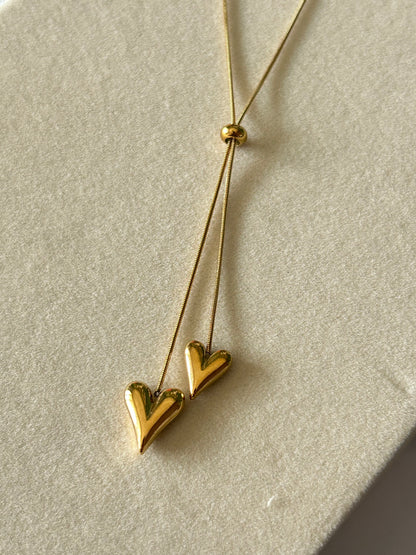 Hearts Adjustable Necklace