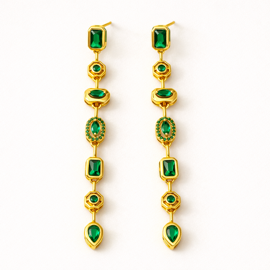 Green Envy Danglers