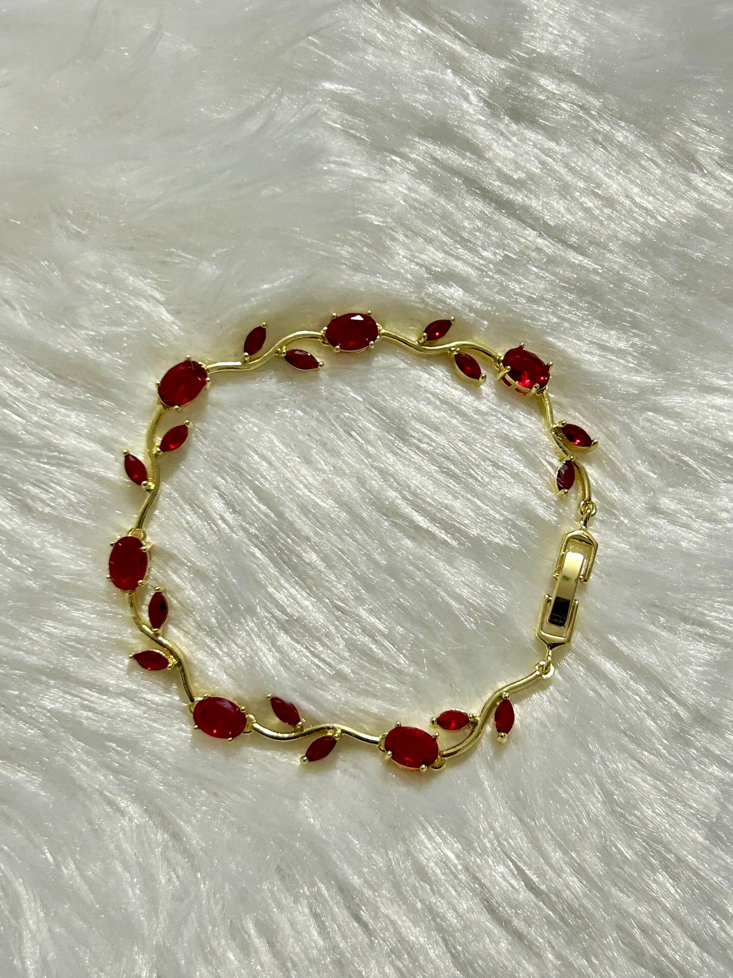Maroon Tulip Bracelet