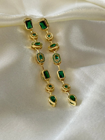Green Envy Danglers