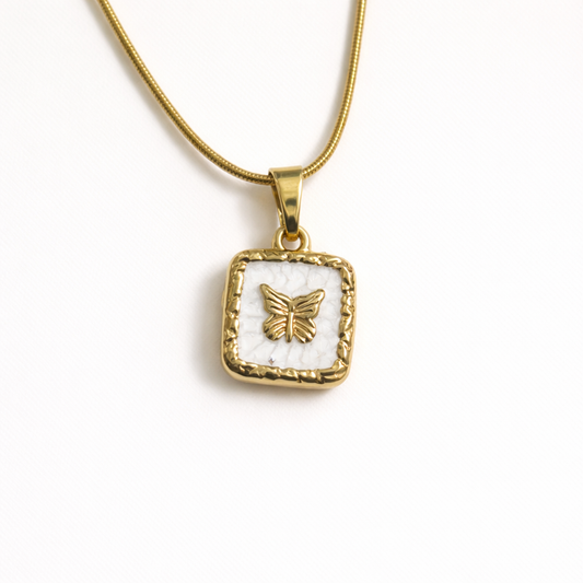 Square Butterfly Necklace