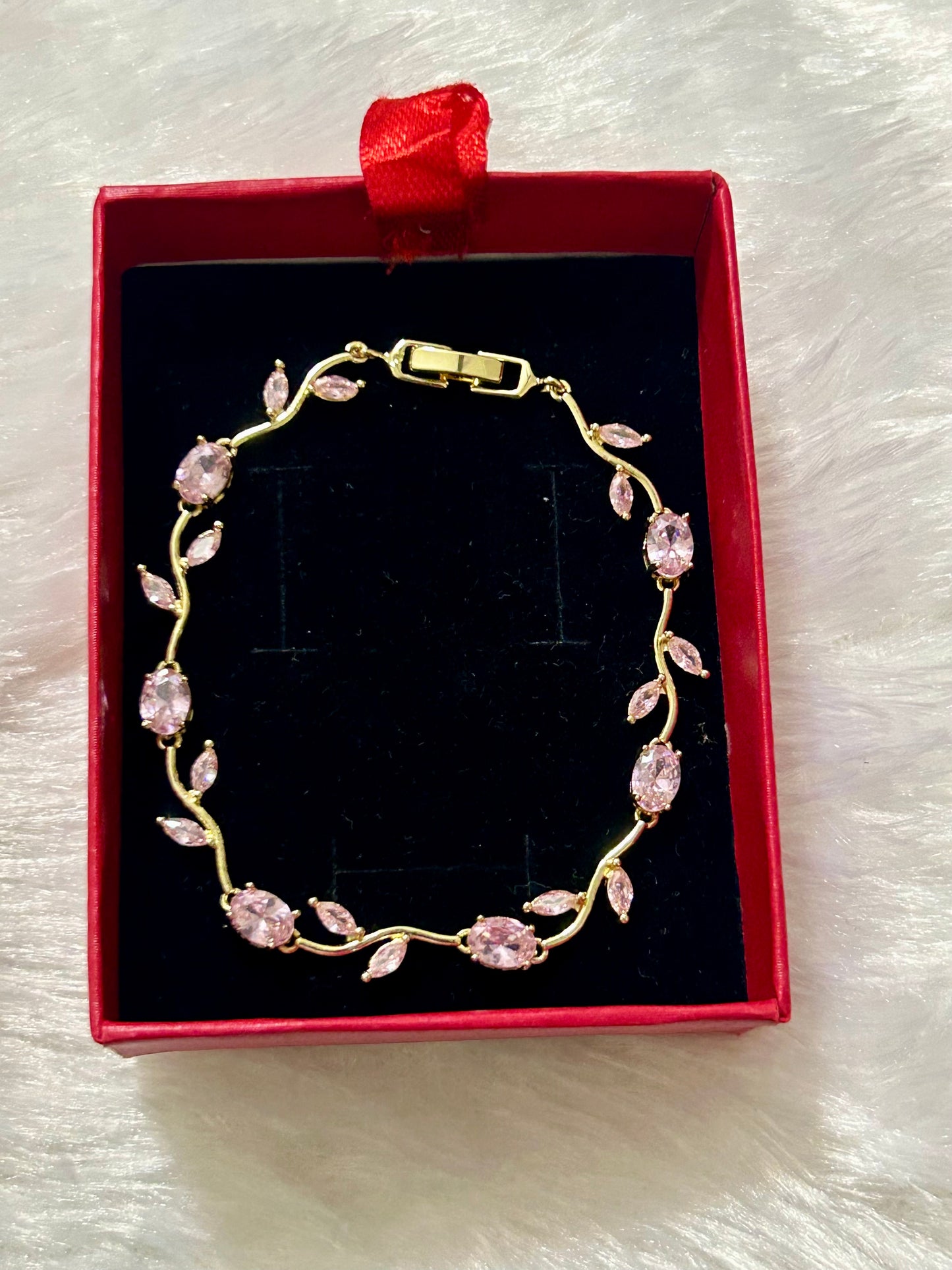 Baby Pink Tulip Bracelet