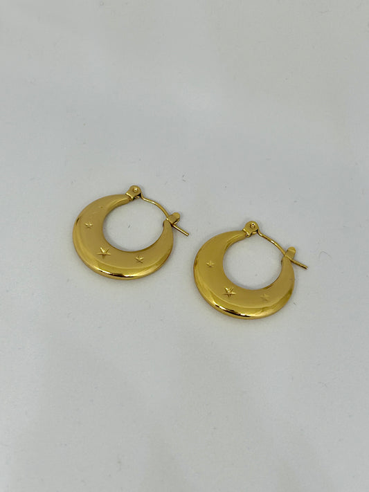 Celestial Glow Hoop Earrings