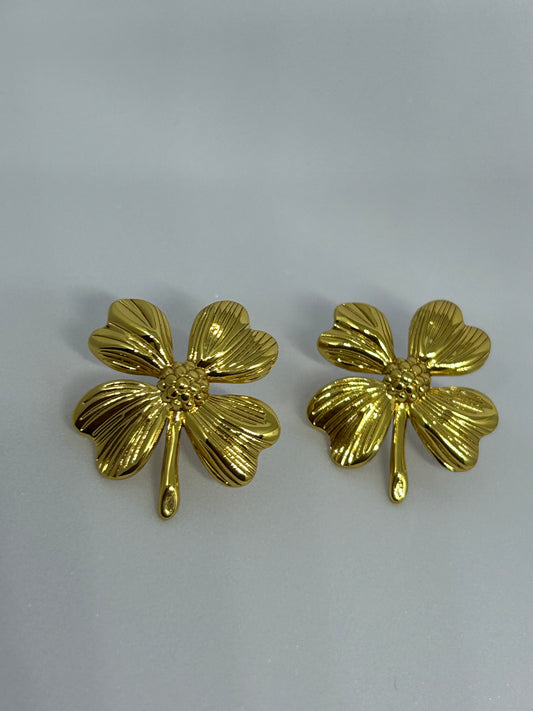 Golden Clover Studs