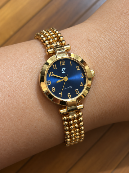 Royal Blue Beaded Watch