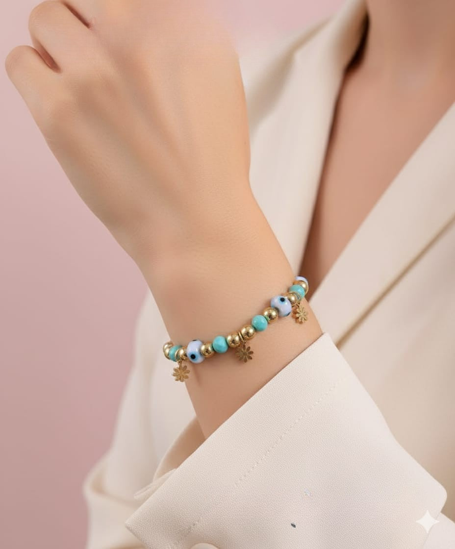 Evil Eye Beaded Bracelet