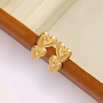 Double Heart Earrings