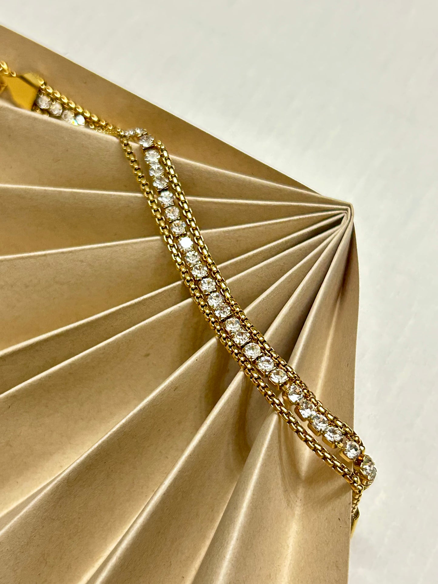 Diamond Block Bracelet