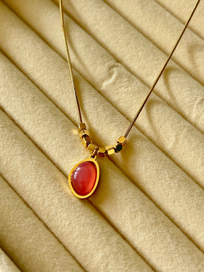 Pink Muse Drop Necklace