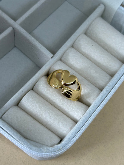 Double Heart Ring