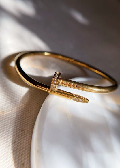 Diamond Nail Bracelet