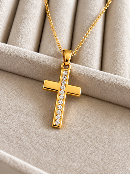 Crystal Cross Necklace