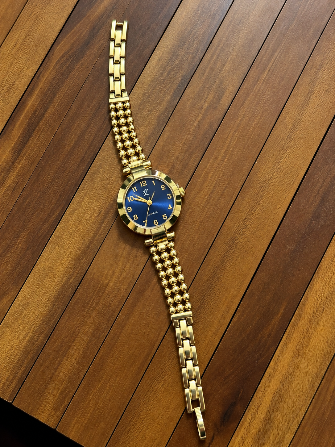 Royal Blue Beaded Watch
