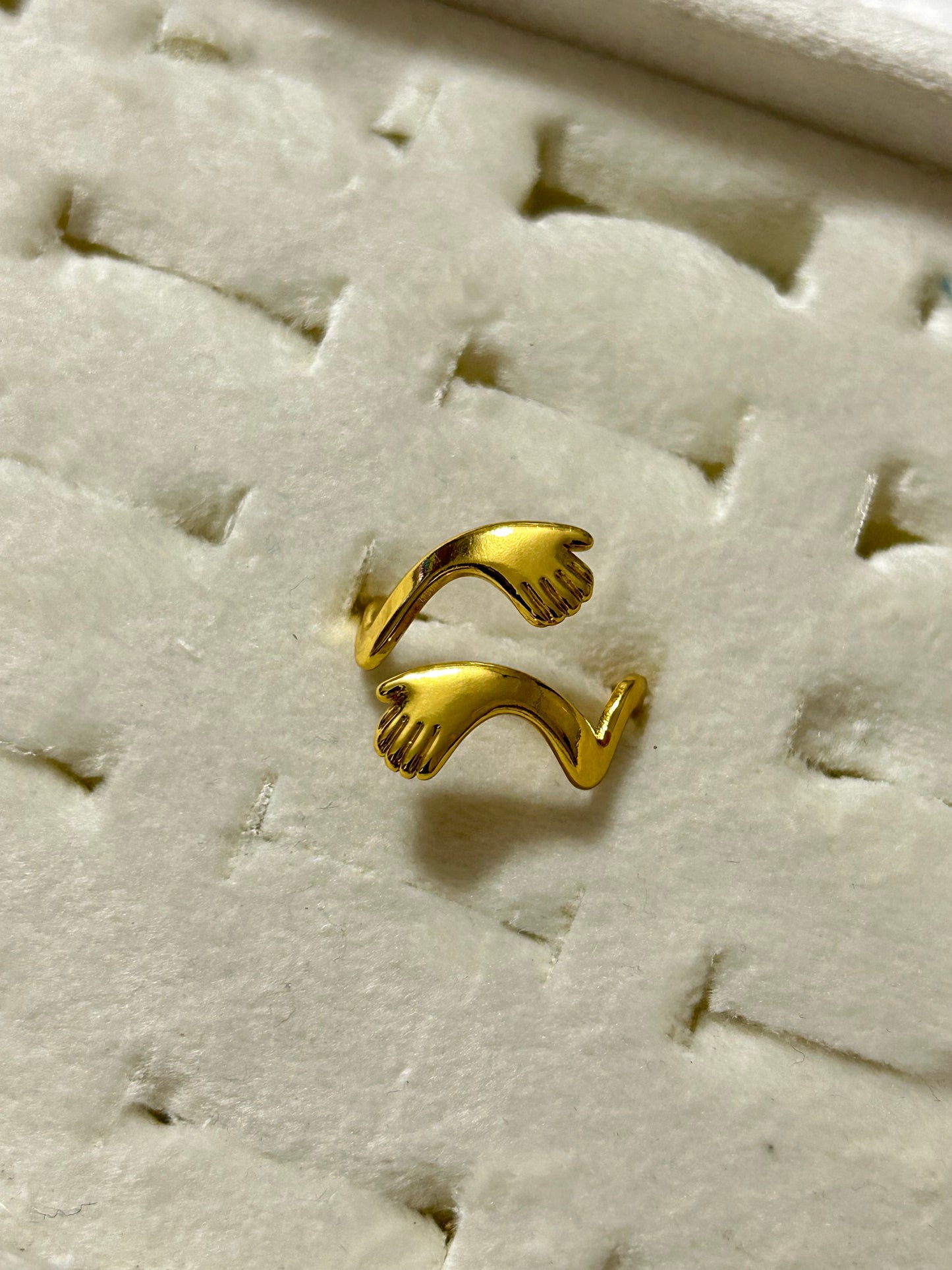 Hugging Hands Ring