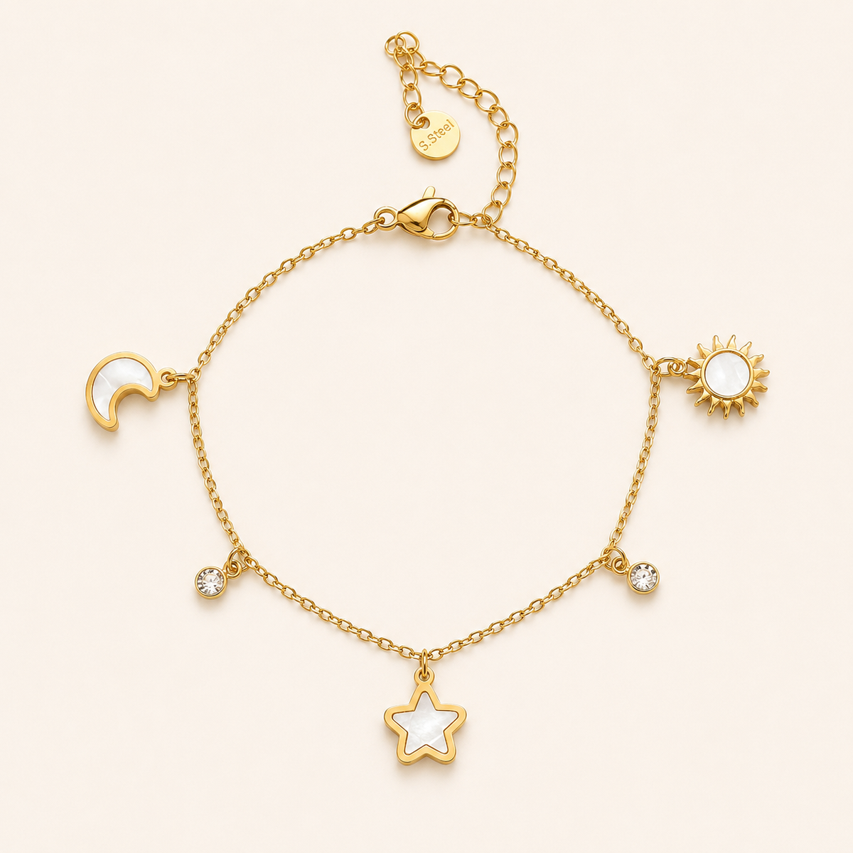 Sun & Moon Chain Bracelet