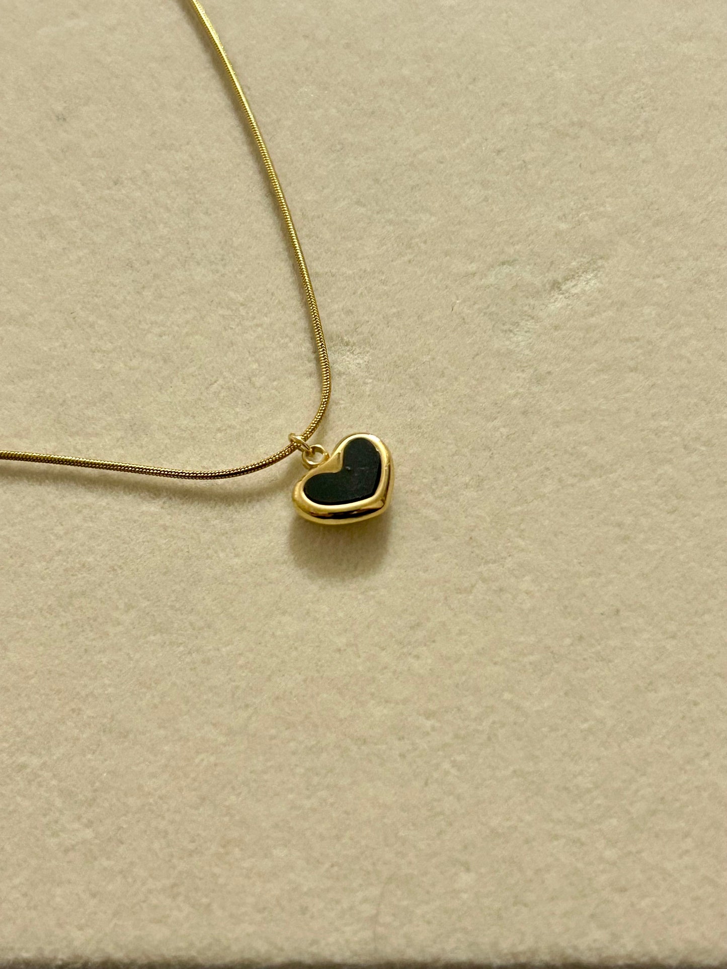 Black Heart Necklace