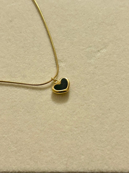 Black Heart Necklace