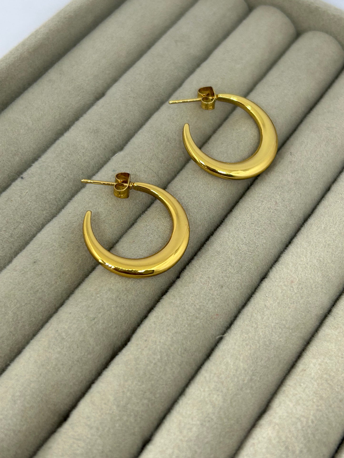 Crescent Moon Hoop