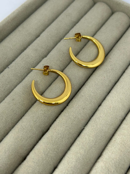 Crescent Moon Hoop
