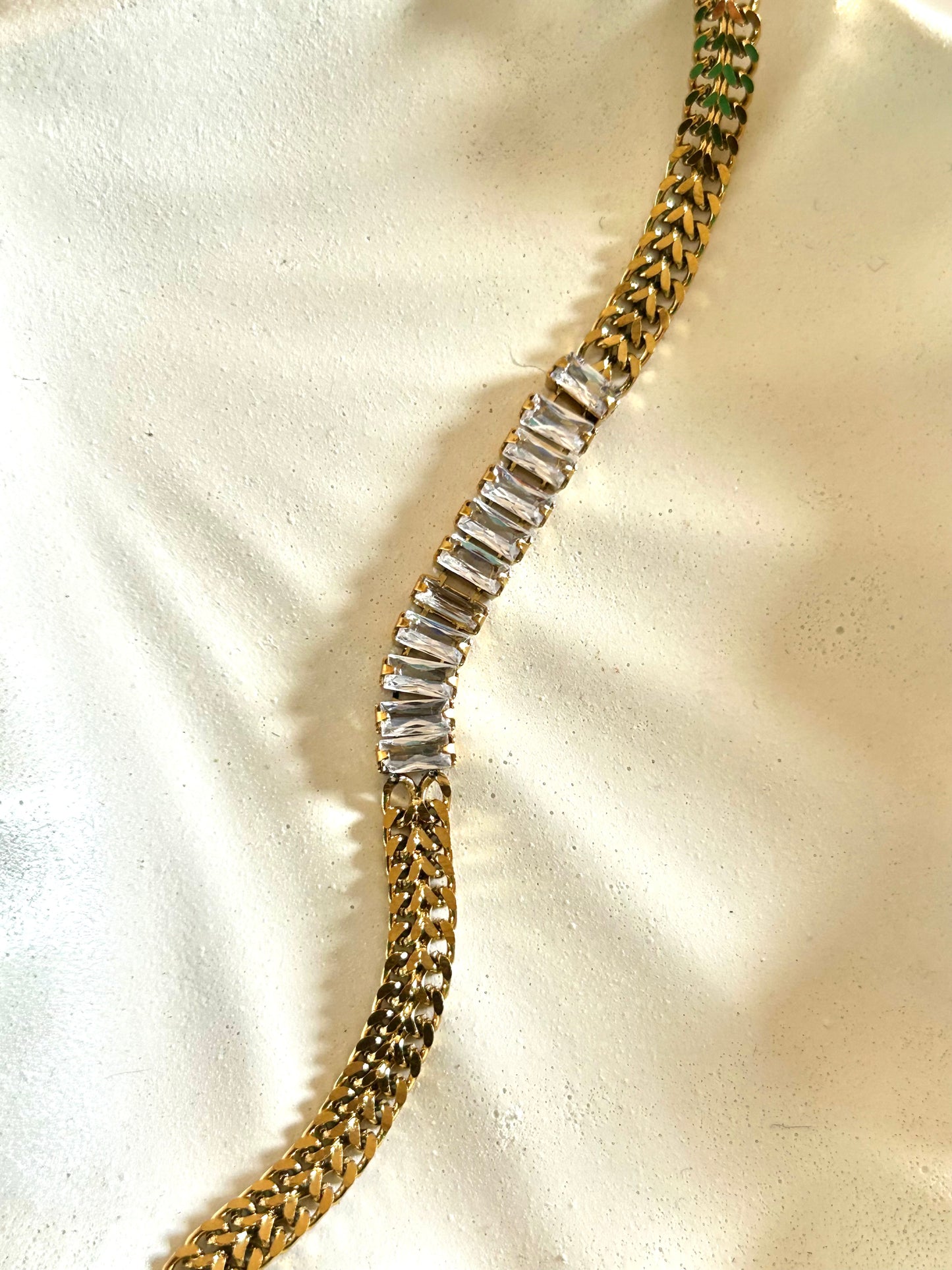 Tennis & Chain Bracelet