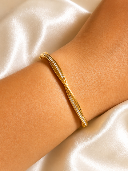 Twisted Diamond Bracelet