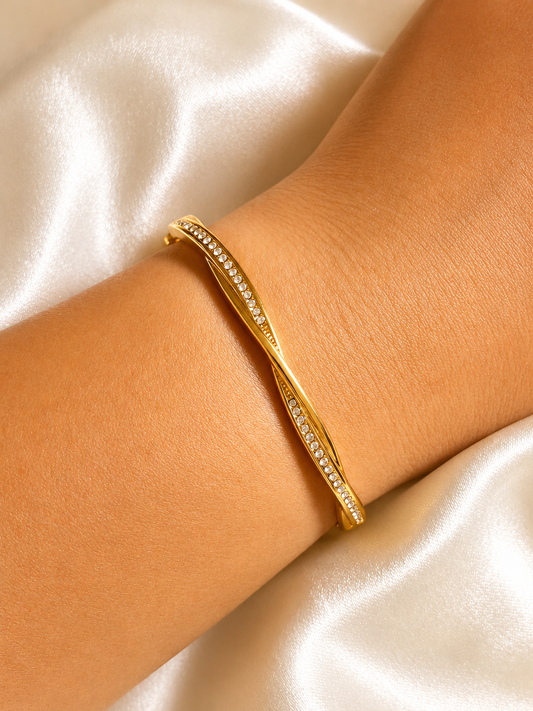 Twisted Diamond Bracelet